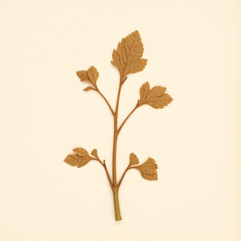 Rheum × hybridum (Rhubarb) — botanical photograph