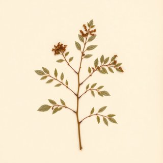 Rhus coriaria (Elm-Leaved Sumach) — botanical photograph