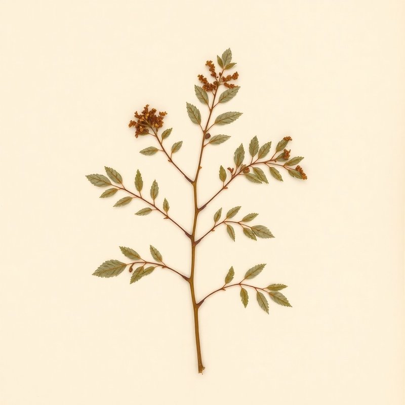 Rhus coriaria (Elm-Leaved Sumach) — botanical photograph