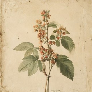 Ribes alpinum (Alpine Currant) — botanical photograph