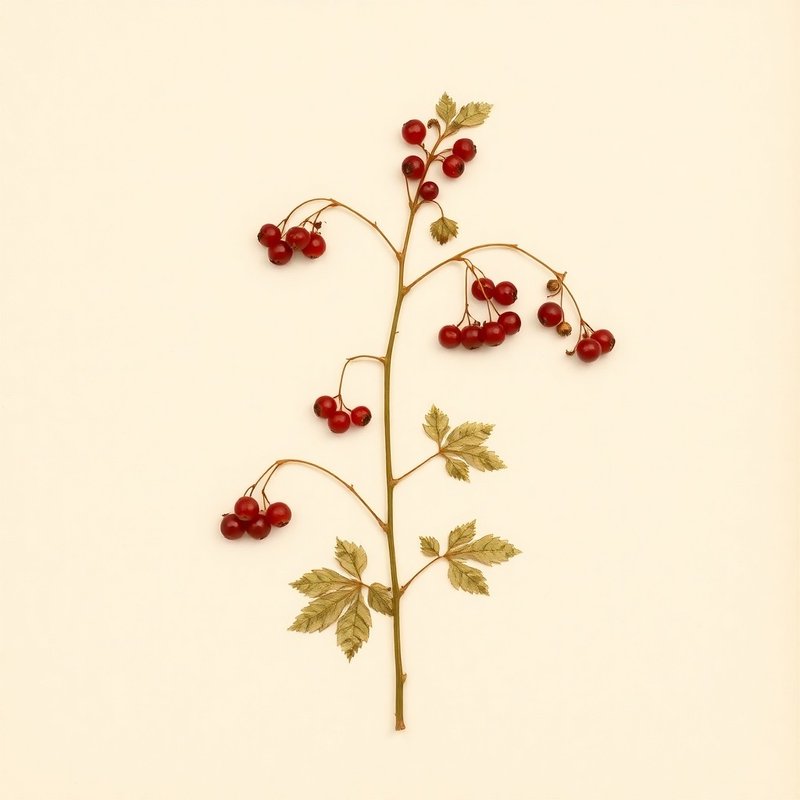 Ribes procumbens (Trailing red currant) — botanical photograph