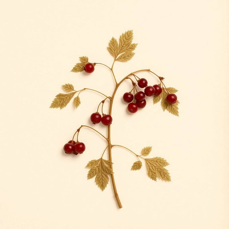Ribes rubrum (Red currant) — botanical photograph