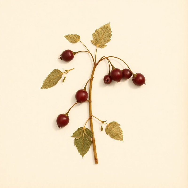 Ribes uva-crispa (Gooseberry) — botanical photograph