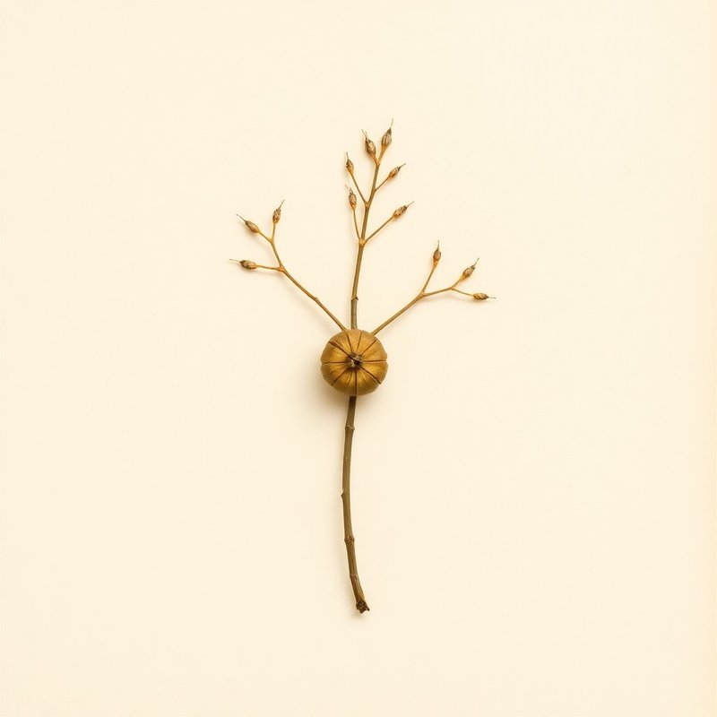 Ricinodendron heudelotii (Manketti nut) — botanical photograph