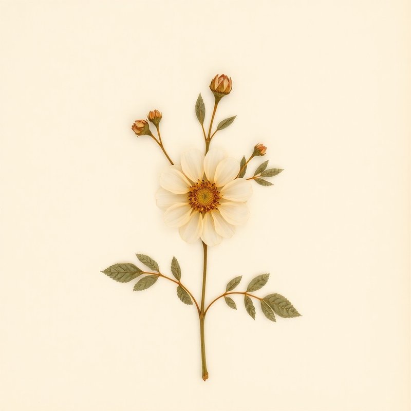 Rosa banksiae (Banksia Rose) — botanical photograph