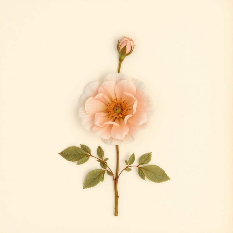 Rosa centifolia (Provence Rose) — botanical photograph
