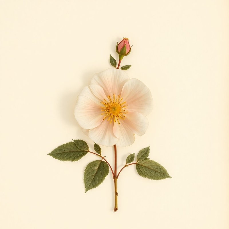 Rosa corymbifera (Dog rose) — botanical photograph