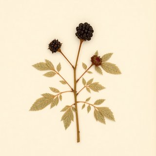 Rubus allegheniensis (Alleghany Blackberry) — botanical photograph