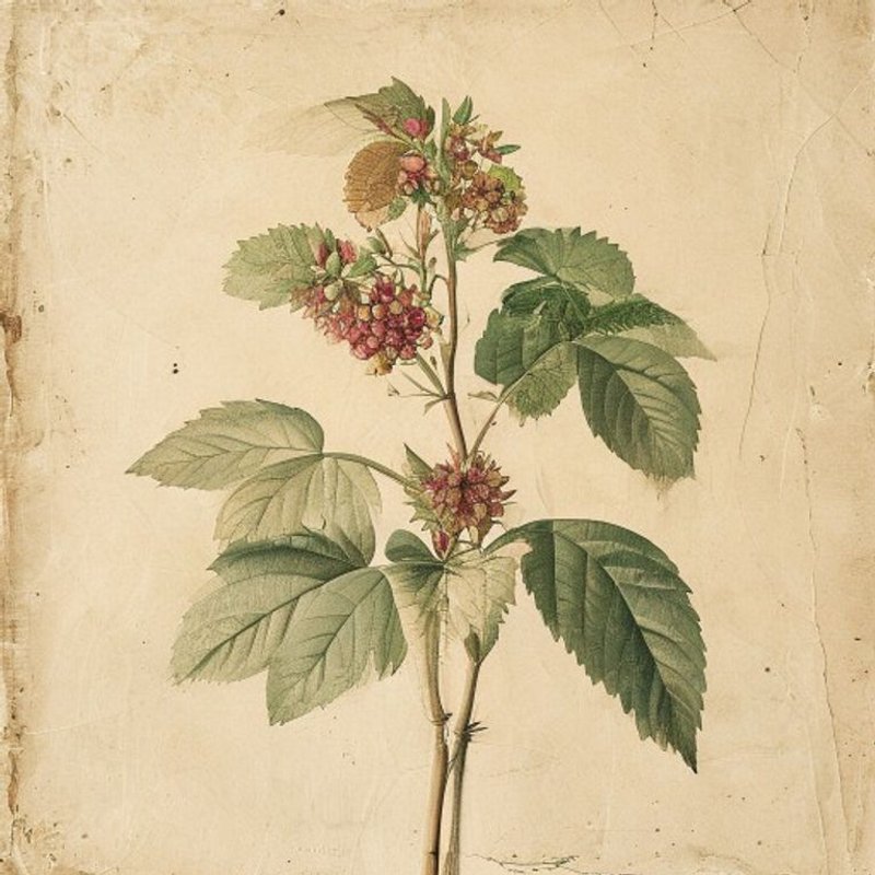 Rubus buergeri (Rubus buergeri) — botanical photograph