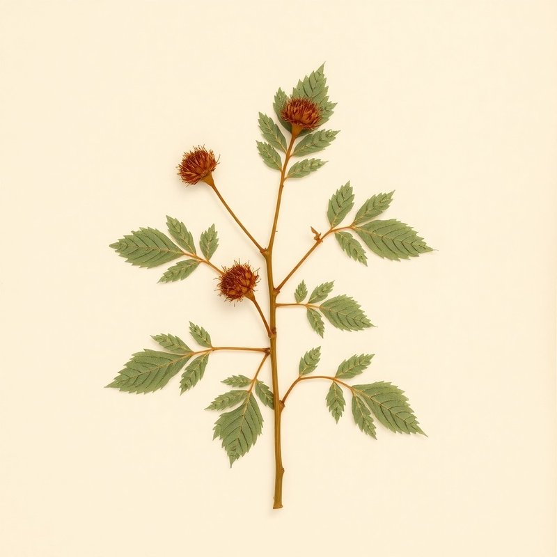 Rubus ellipticus (Golden Evergreen Raspberry) — botanical photograph