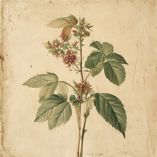 Rubus flagelliflorus (Rubus flagelliflorus) — botanical photograph
