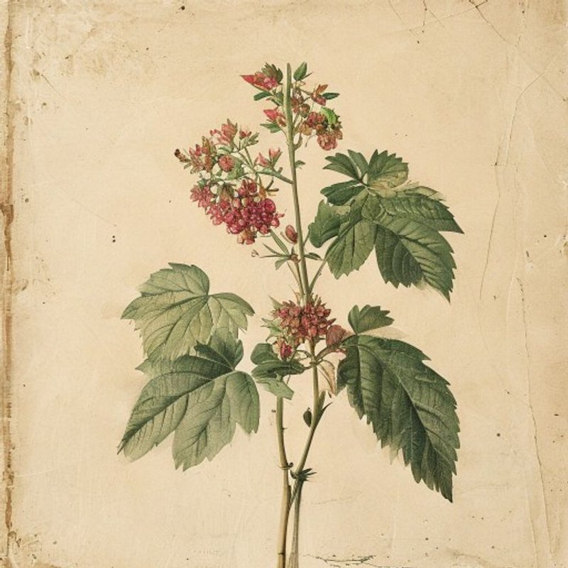 Rubus hayata-koidzumii (Creeping Raspberry) — botanical photograph