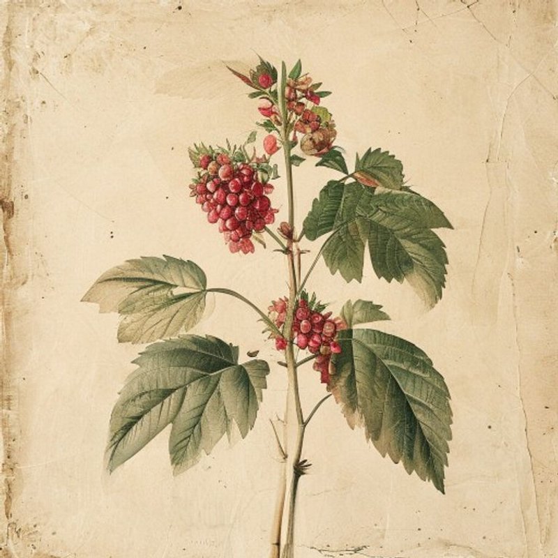 Rubus niveus (Ceylon Raspberry) — botanical photograph
