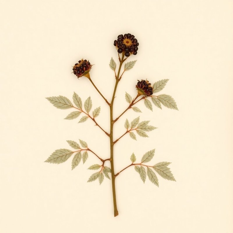Rubus parcifrondifer (Silver Creek blackberry) — botanical photograph