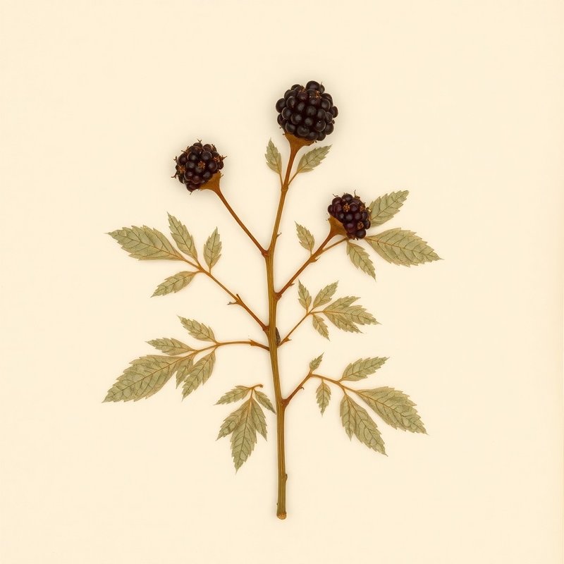 Rubus pascuus (Chesapeake blackberry) — botanical photograph