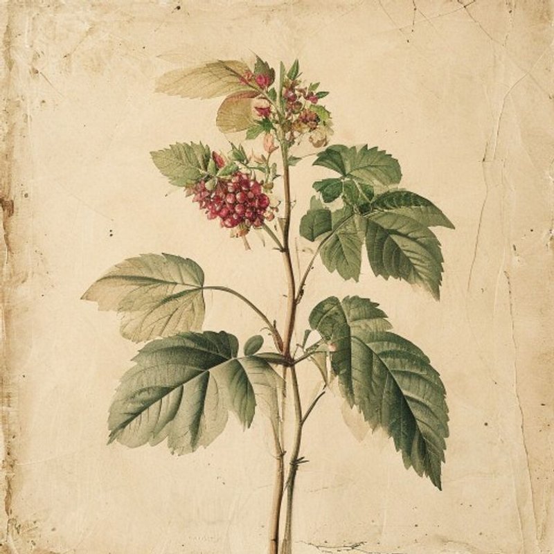 Rubus peltatus (Rubus peltatus) — botanical photograph