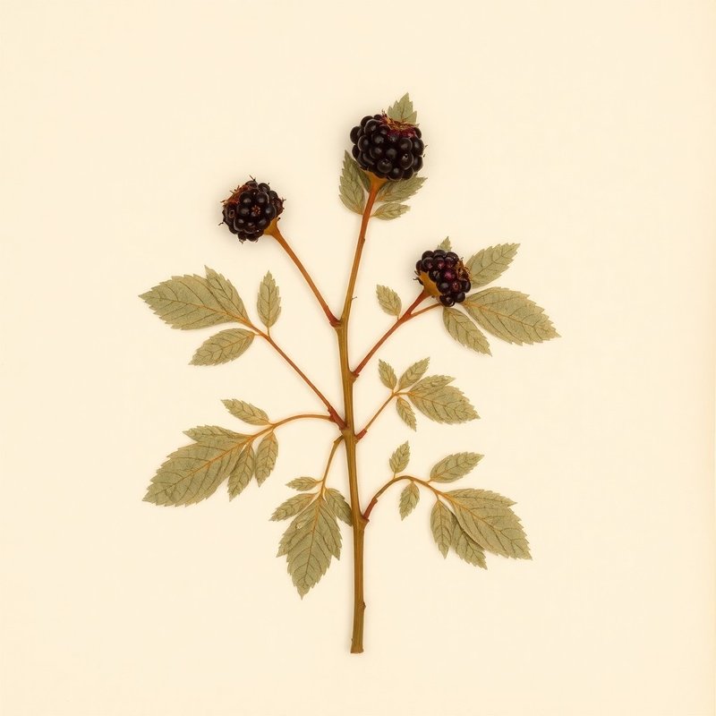 Rubus philadelphicus (Philadelphia blackberry) — botanical photograph