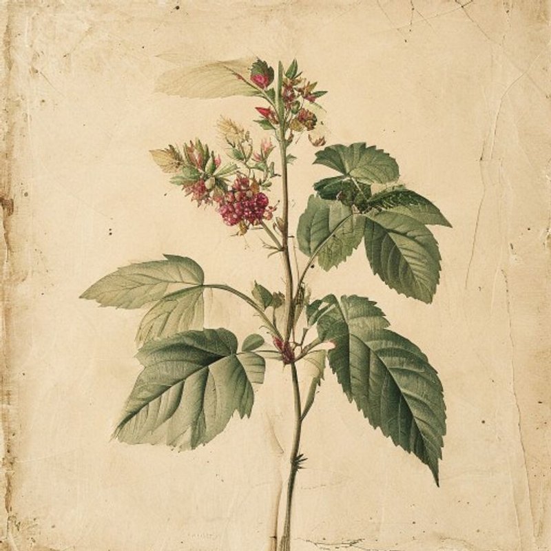 Rubus squarrosus (Rubus squarrosus) — botanical photograph