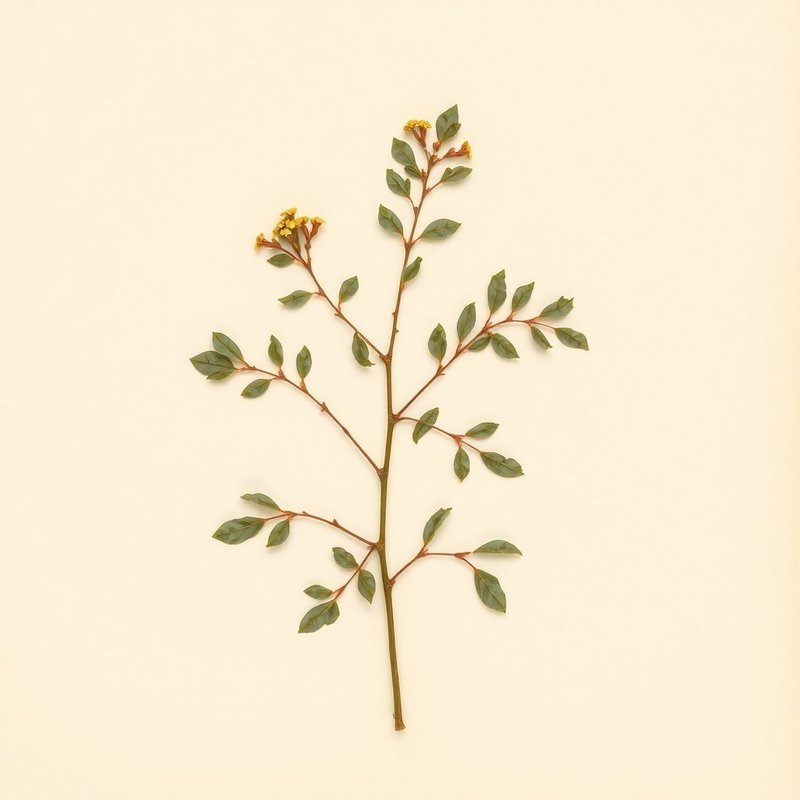 Ruscus aculeatus (Butcher's Broom - Knee Holly) — botanical photograph