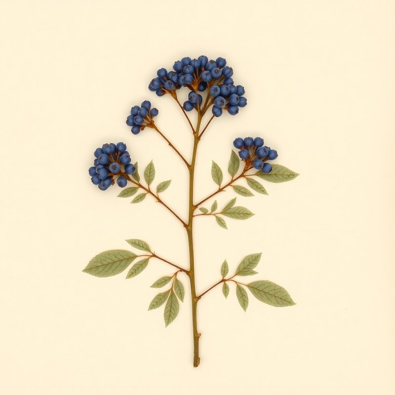 Sambucus caerulea (Blue elderberry) — botanical photograph