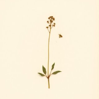 Saxifraga micranthidifolia (Mountain Lettuce) — botanical photograph