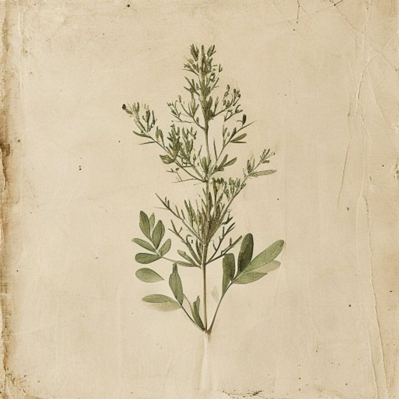 Sinapis alba (White Mustard) — botanical photograph