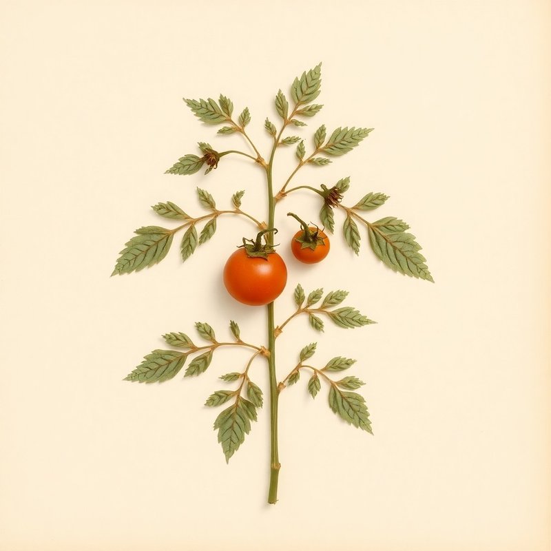 Solanum pimpinellifolium (Currant Tomato) — botanical photograph