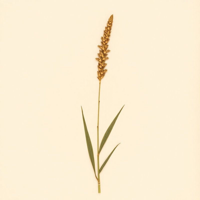Sorghum hybrids (Perennial Sorghum) — botanical photograph