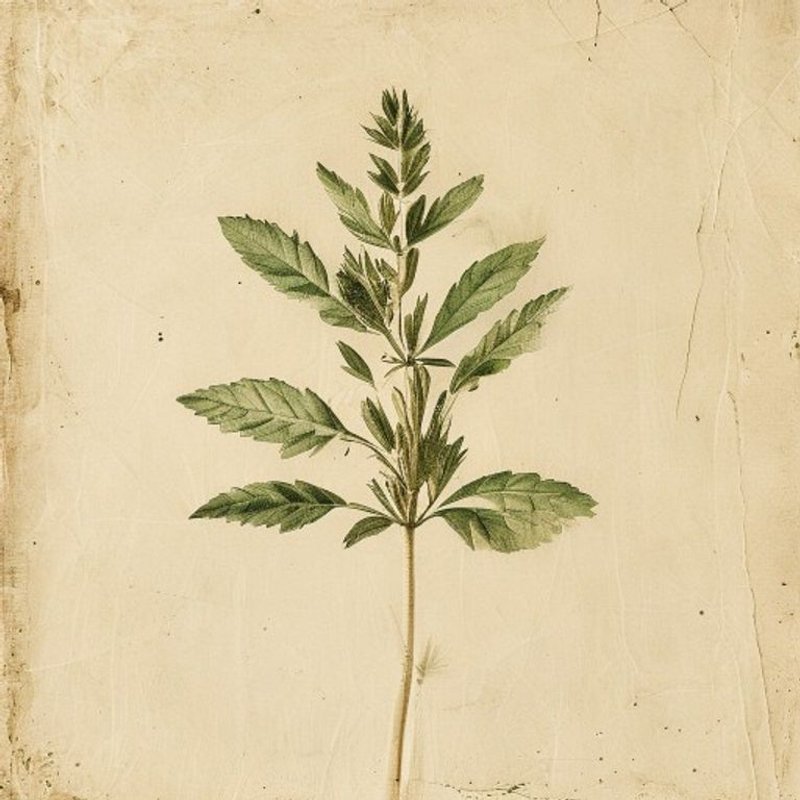 Stevia rebaudiana (Stevia) — botanical photograph