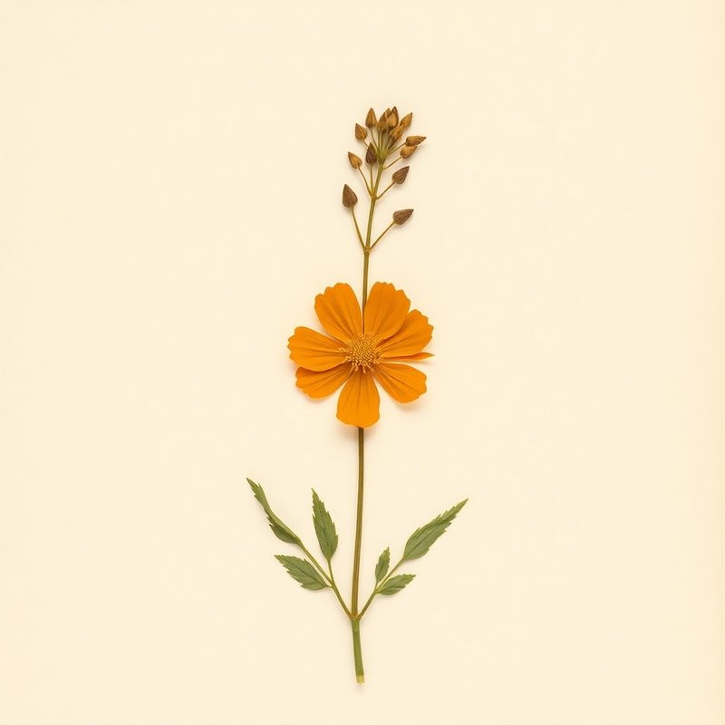 Talinum aurantiacum (Orange Flameflower) — botanical photograph