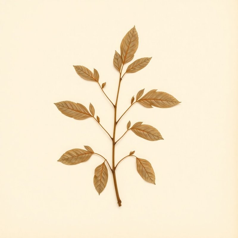 Tamarindus indica (Tamarind) — botanical photograph