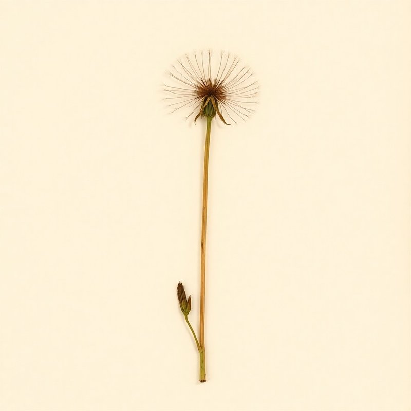 Taraxacum kok-saghyz (Rubber Dandelion) — botanical photograph