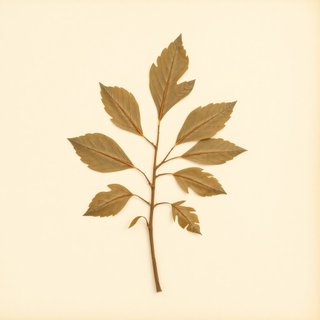 Tectona grandis (Teak) — botanical photograph