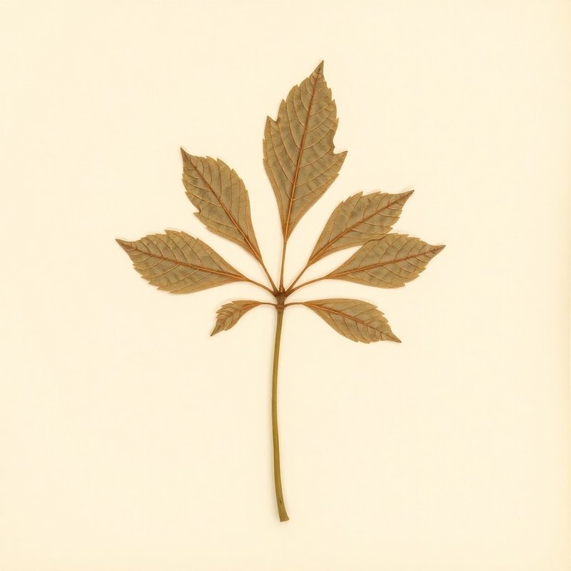 Tetrapanax papyrifer (Tetrapanax papyrifer) — botanical photograph