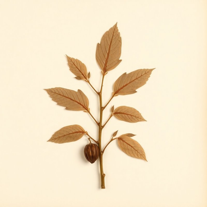 Theobroma cacao (Theobroma cacao) — botanical photograph
