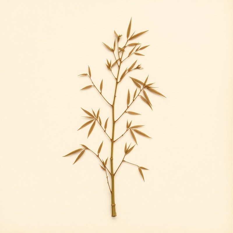 Thyrsostachys siamensis (Monastery Bamboo) — botanical photograph