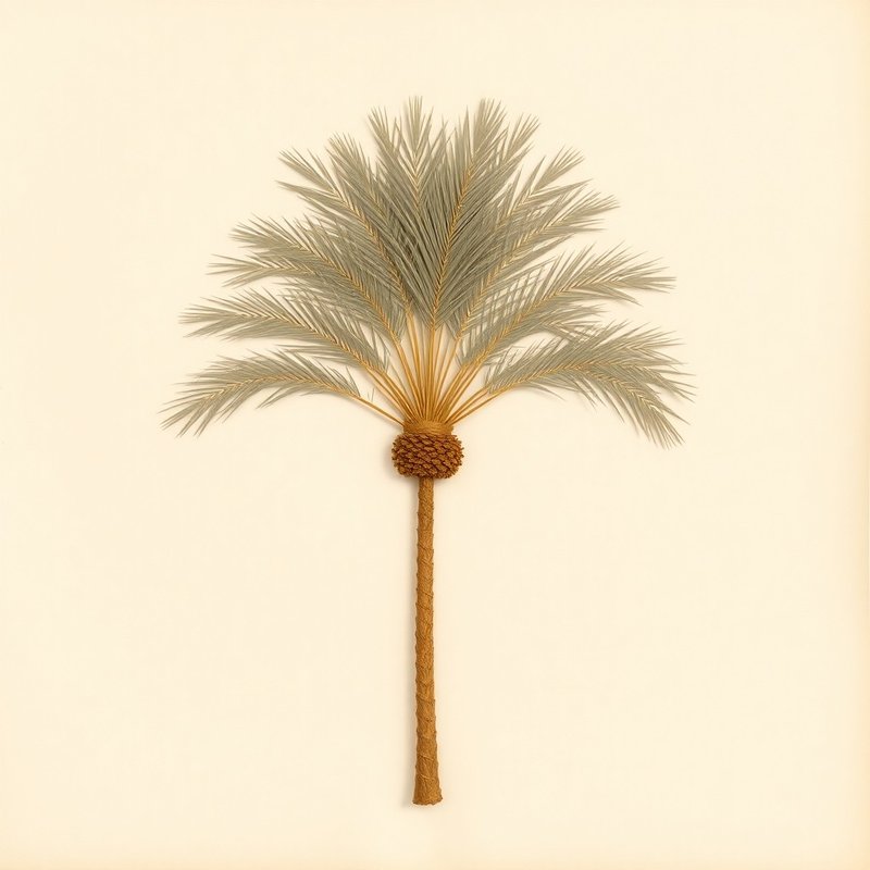 Trachycarpus fortunei (Chusan Palm) — botanical photograph