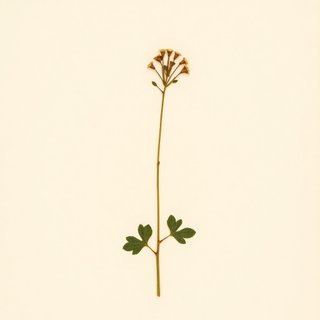 Tropaeolum minus (Dwarf Nasturtium) — botanical photograph