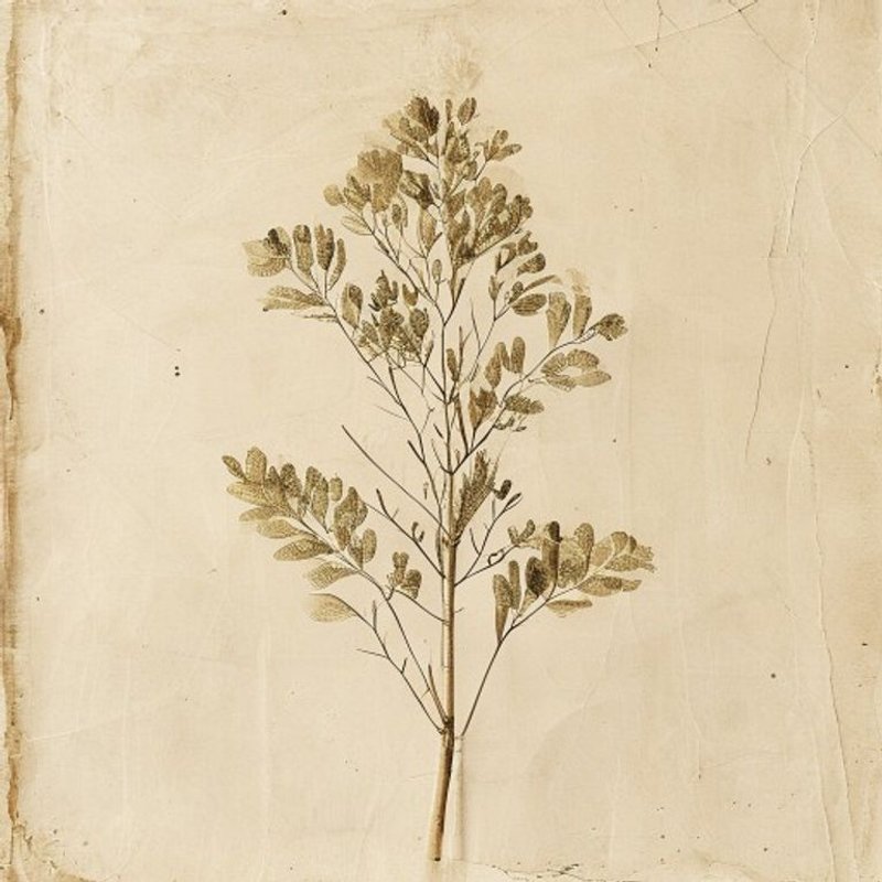 Ulmus macrocarpa (Ulmus macrocarpa) — botanical photograph