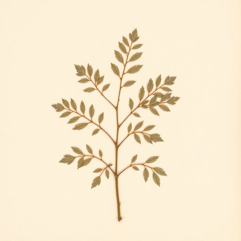 Ulmus rubra (Slippery Elm) — botanical photograph