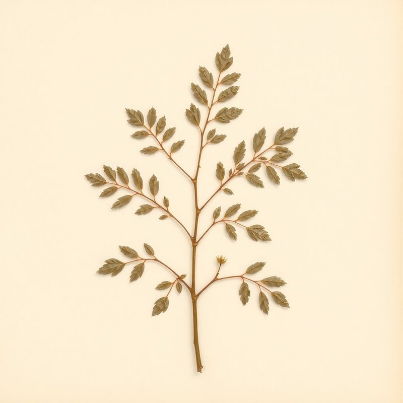 Ulmus villosa (Cherry Bark Elm) — botanical photograph