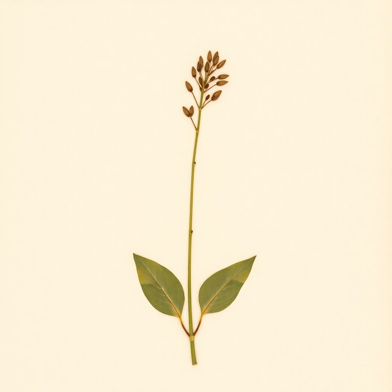 Uvularia perfoliata (Bellwort) — botanical photograph