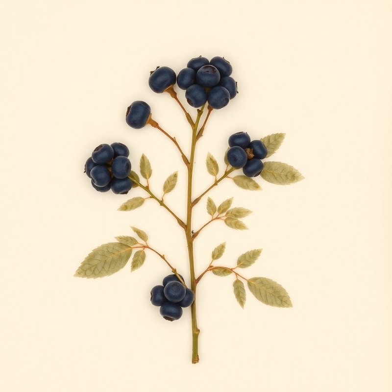 Vaccinium corymbosum (Northern Highbush Blueberry) — botanical photograph