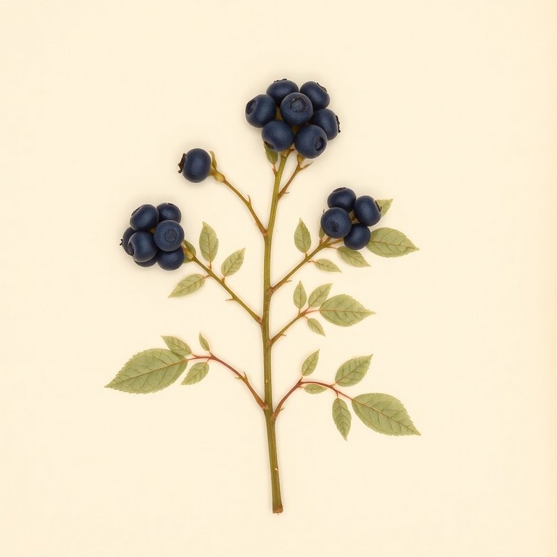Vaccinium formosum (Swamp Highbush Blueberry) — botanical photograph