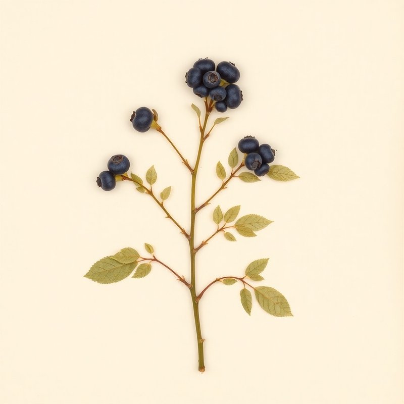 Vaccinium myrtilloides (Sourtop Blueberry) — botanical photograph