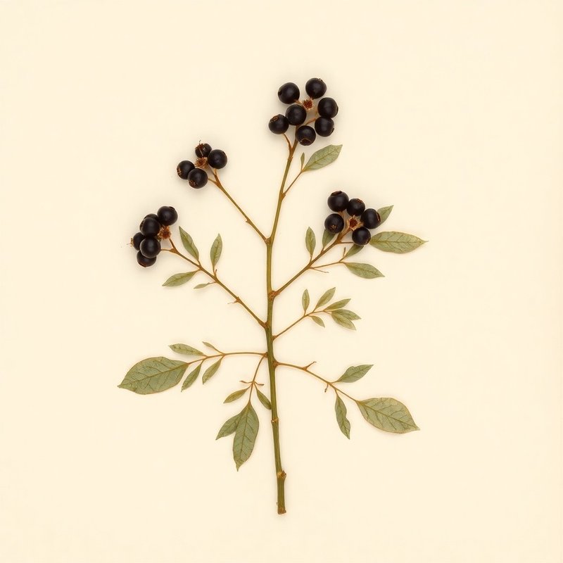 Vaccinium ovalifolium (Black Huckleberry) — botanical photograph