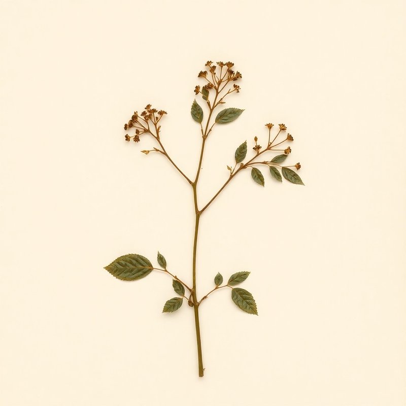 Viburnum japonicum (Viburnum japonicum) — botanical photograph