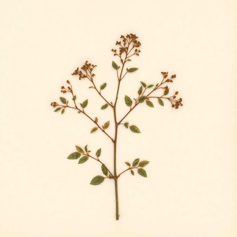 Viburnum lantana (Wayfaring Tree) — botanical photograph