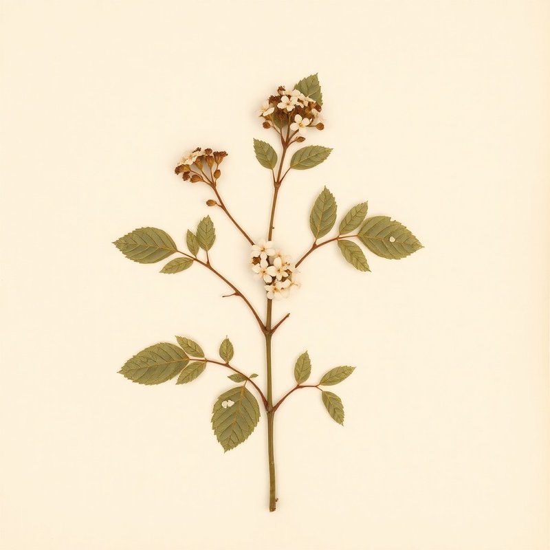 Viburnum opulus (Guelder Rose) — botanical photograph