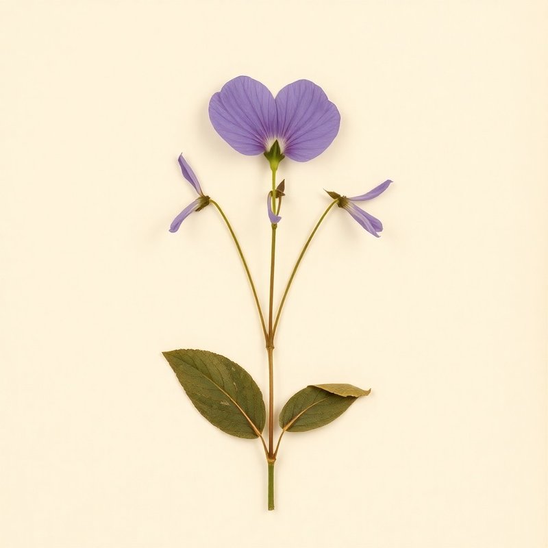 Viola adunca (Western Dog Violet) — botanical photograph